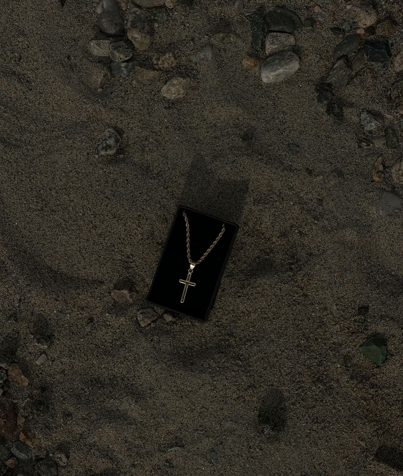 Rope Chain with Cross Pendant